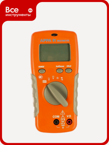 Изображение товара Мультиметр APPA 61 для измерения переменного напряжения и сопротивления с индикацией перегрузки и фиксацией показаний