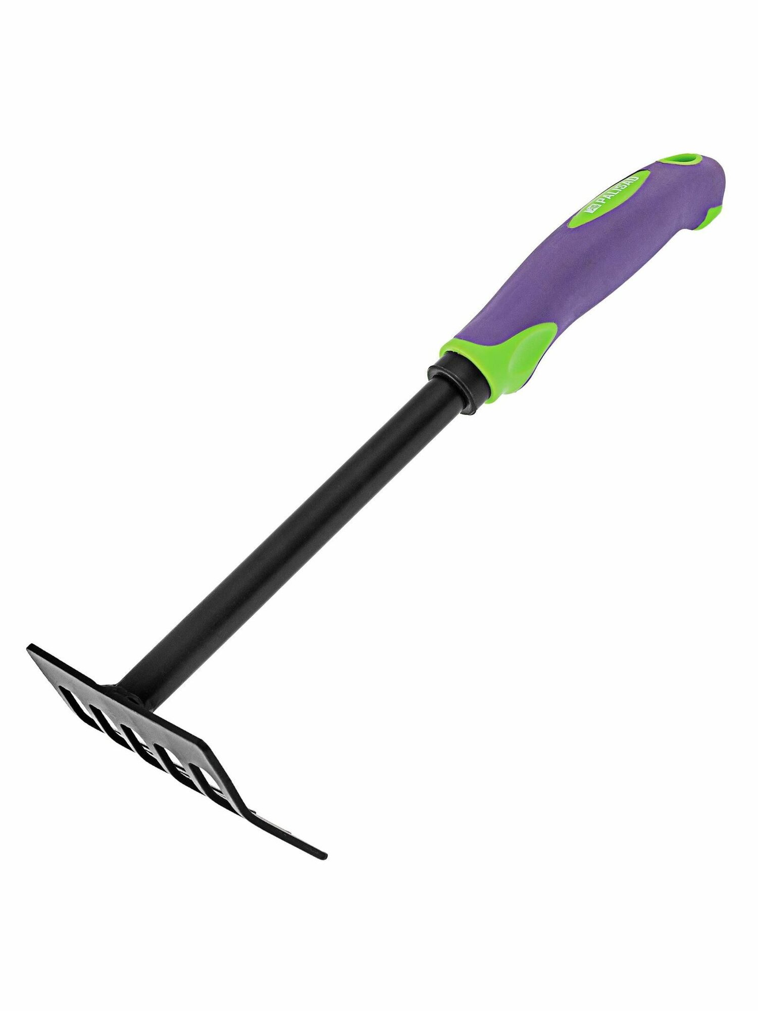 Грабли 6 зубые  110х300 мм  стальные  обрезиненная эргономичная рукоятка  LSR1  Palisad 62061