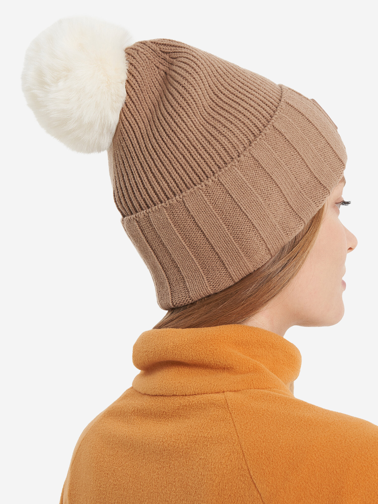 Шапка Zanier для женщин, размер one size, кофейный — фото 1