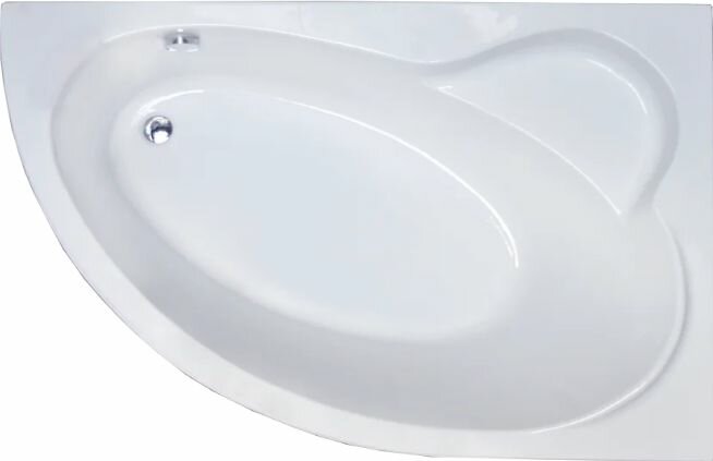 Акриловая ванна Royal Bath Alpine RB 819103 R без опоры 140x95 см угловая правая пристенная белая асимметричная с сиденьем