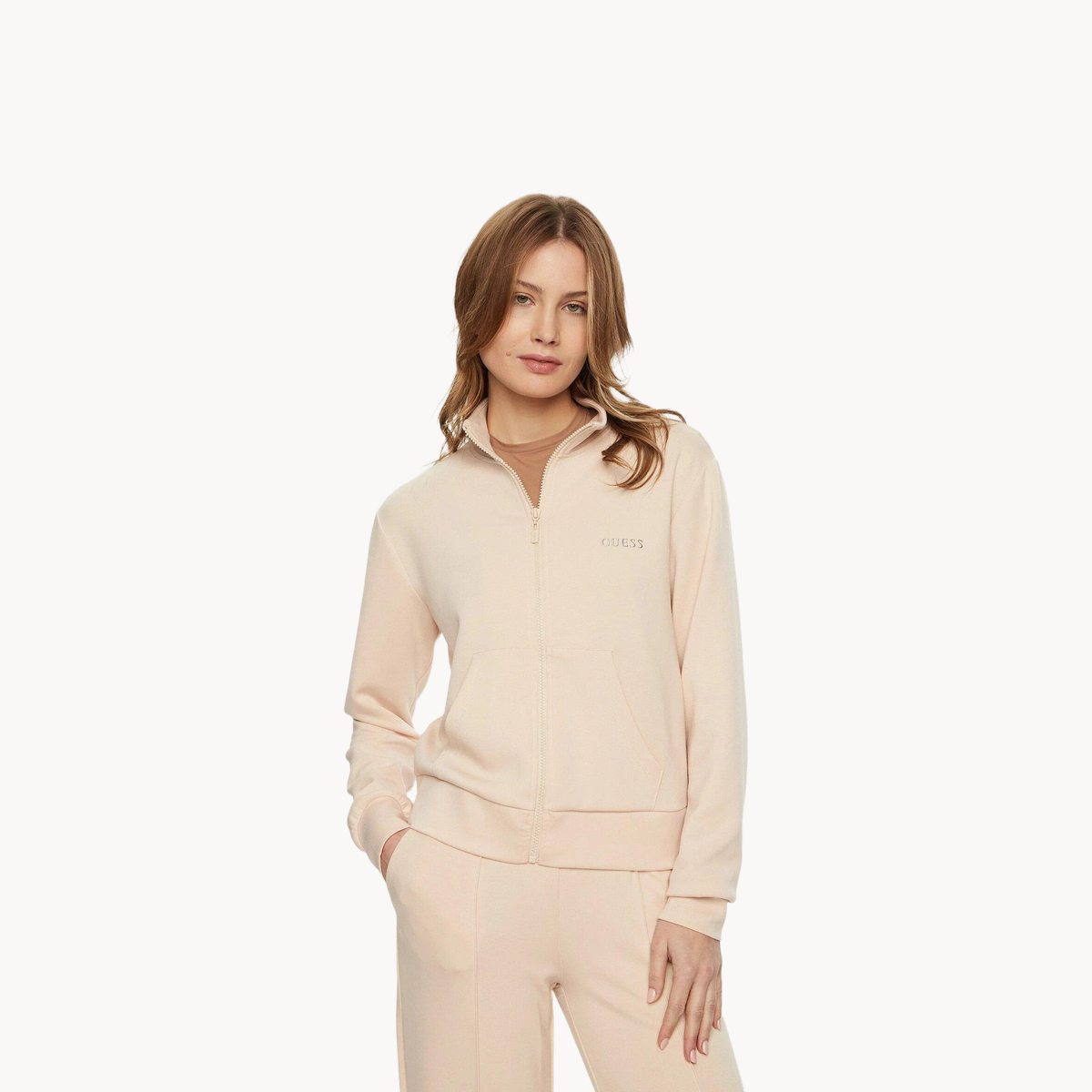 Олимпийка GUESS, размер S, , коричневый