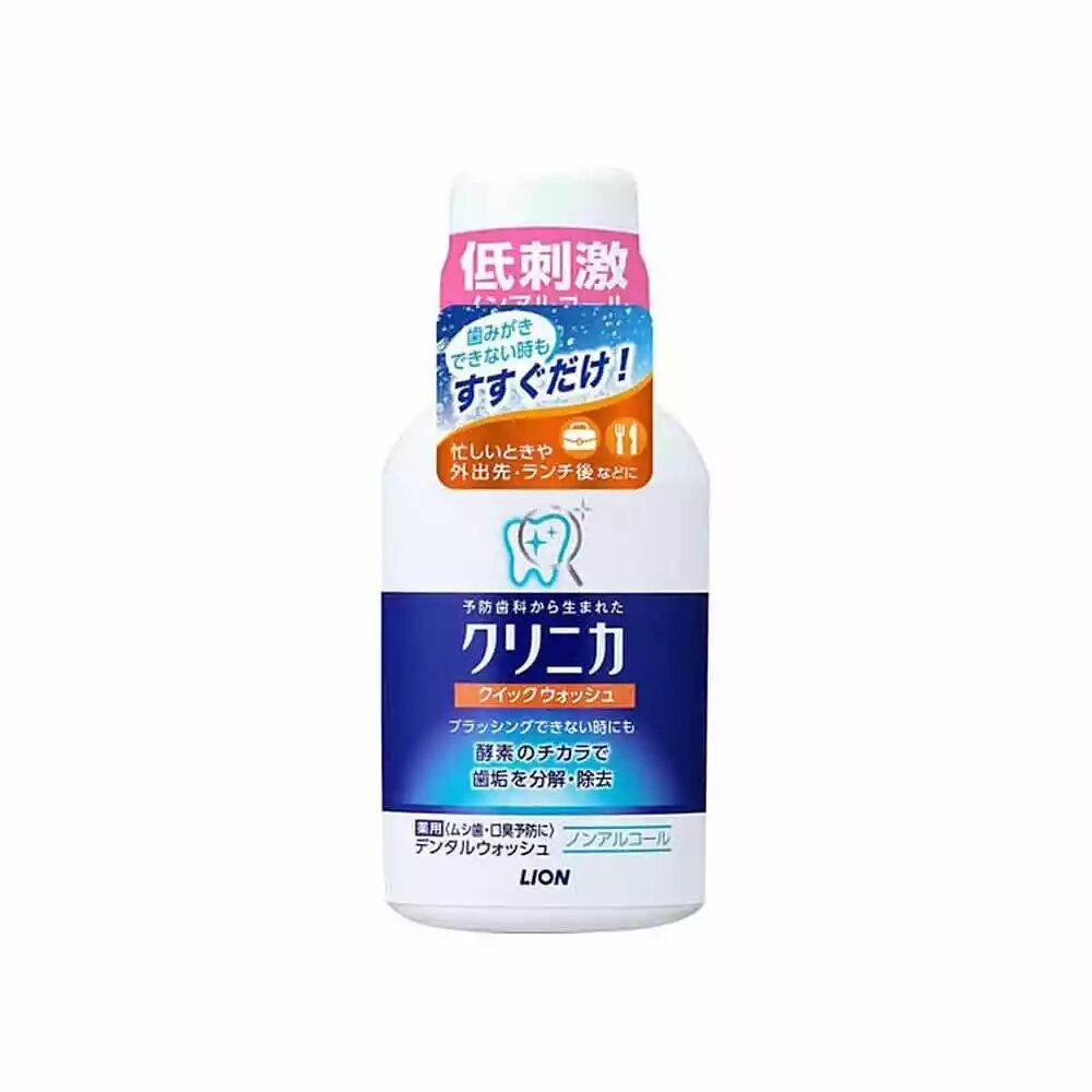 Lion Clinica Dental Ополаскиватель зубной антибактериальный с ароматом мяты, 80 мл