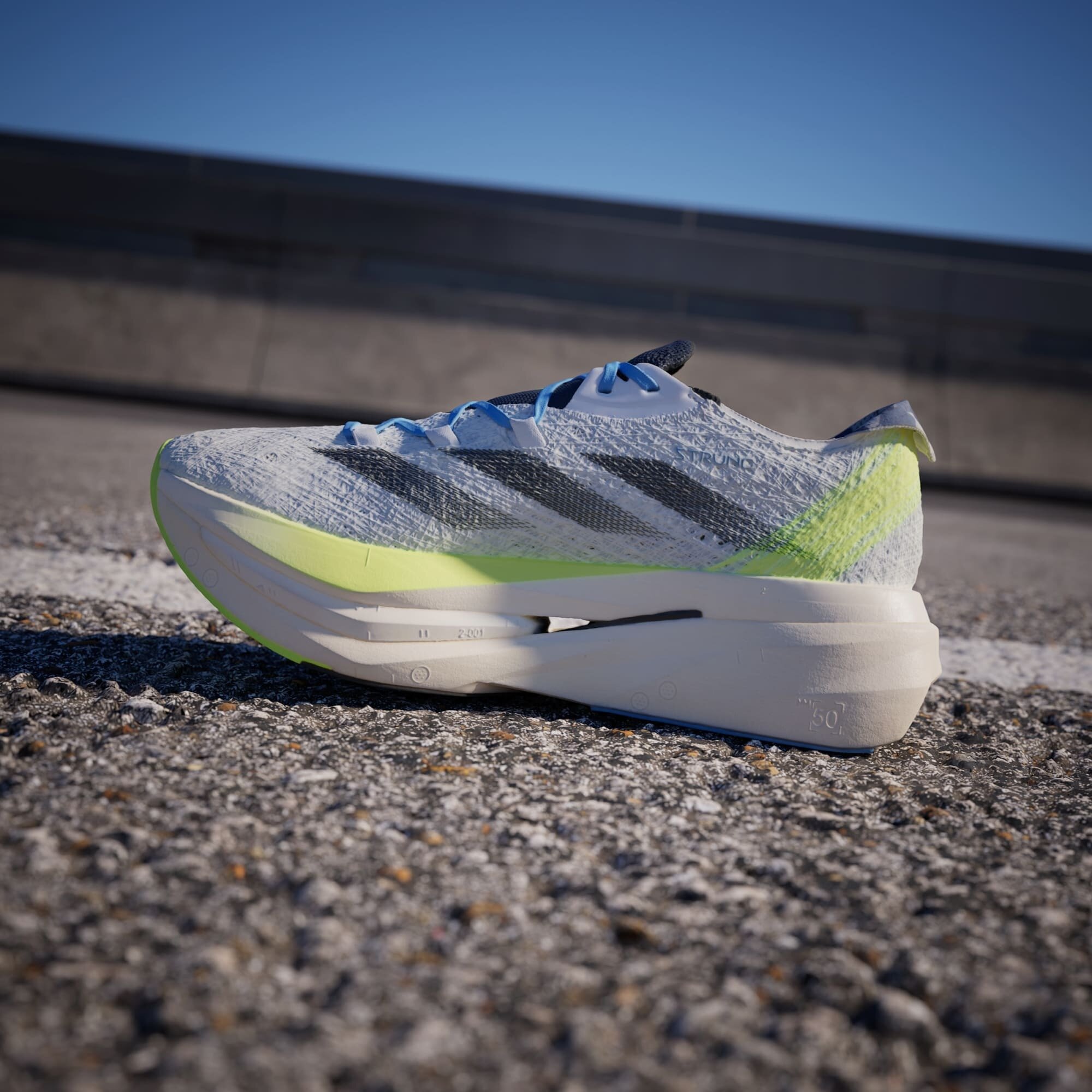 Кроссовки adidas Adizero Prime X 2 Strung, полнота F, размер 9 UK, голубой — фото 1