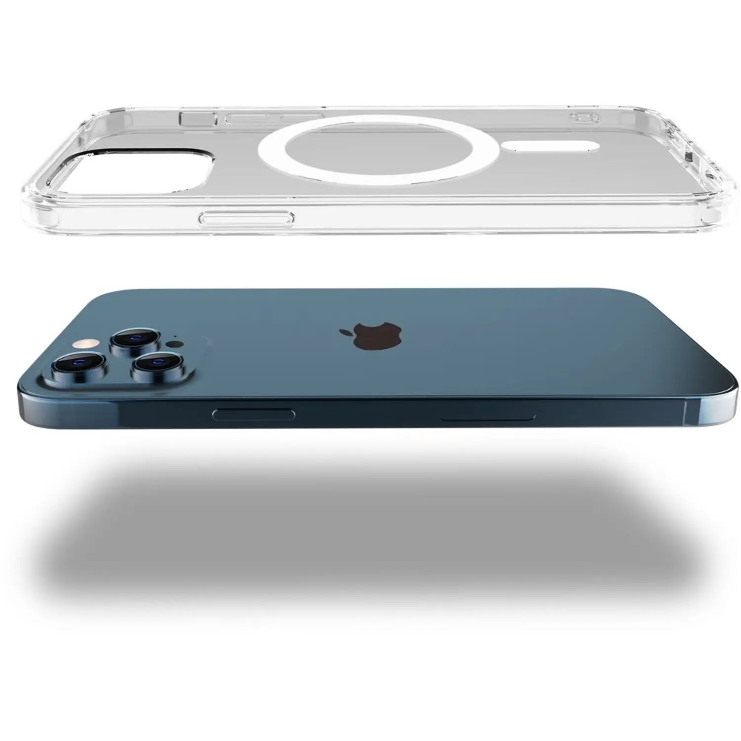 Чехол Green Lion for Iphone 12 pro Clear Case Magsafe прозрачный — фото 1