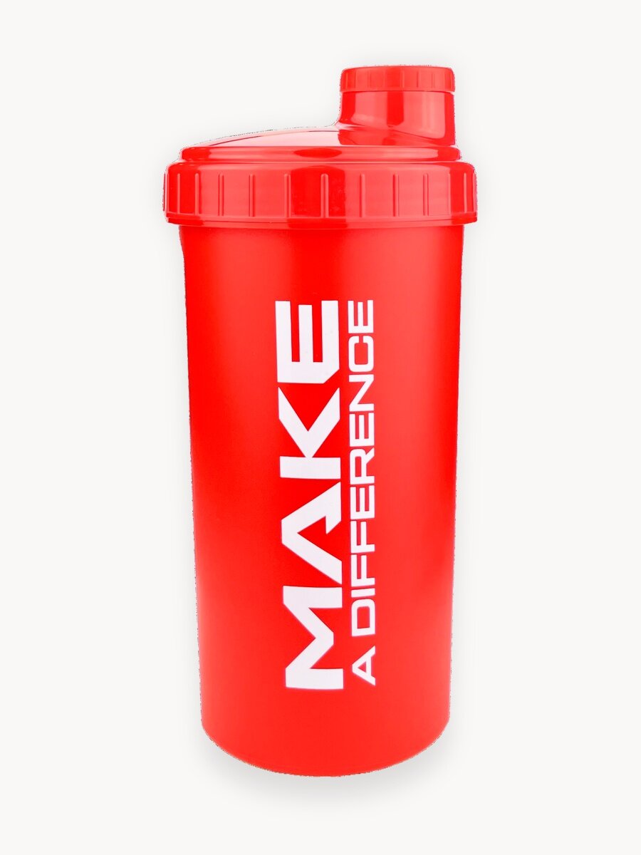 Герметичный спортивный шейкер / Scitec Nutrition Shaker Make a Difference / 700 мл. - красный