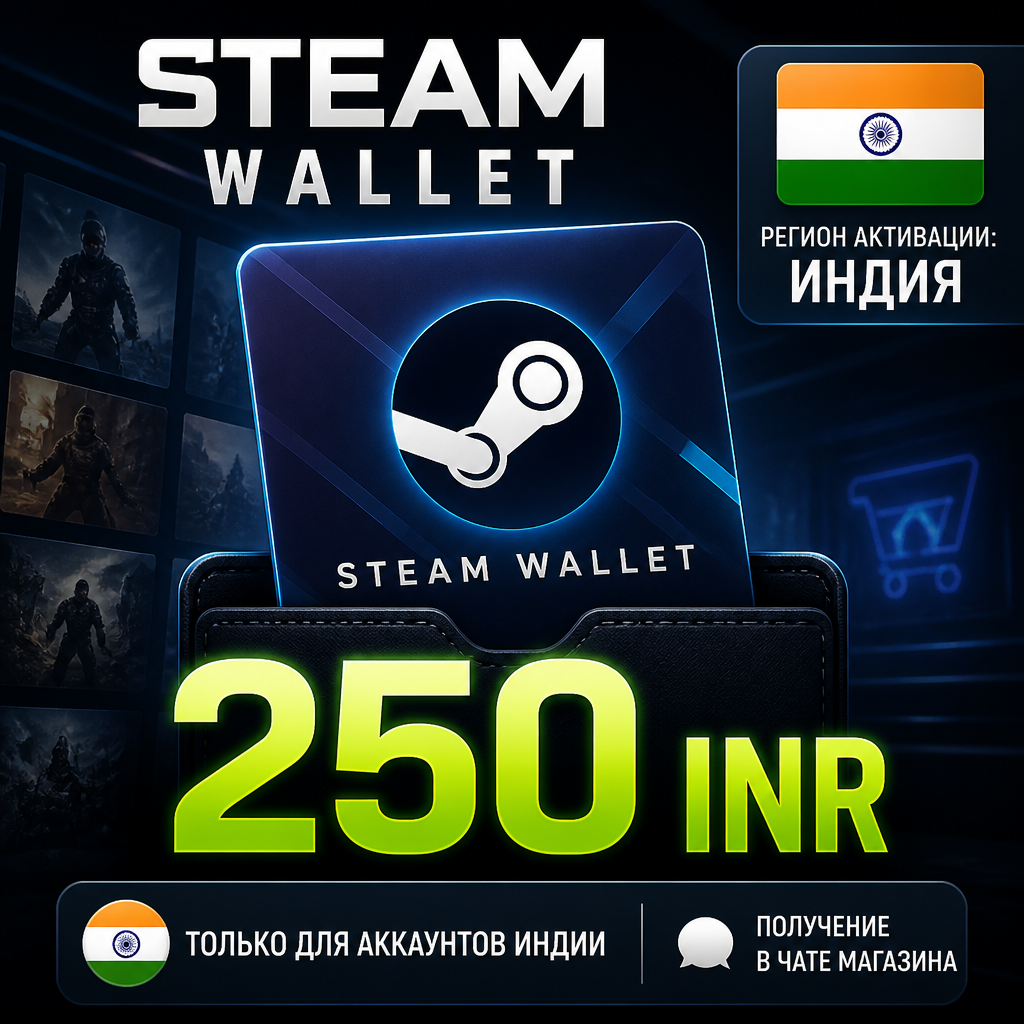 Steam Wallet 250 INR — Индия