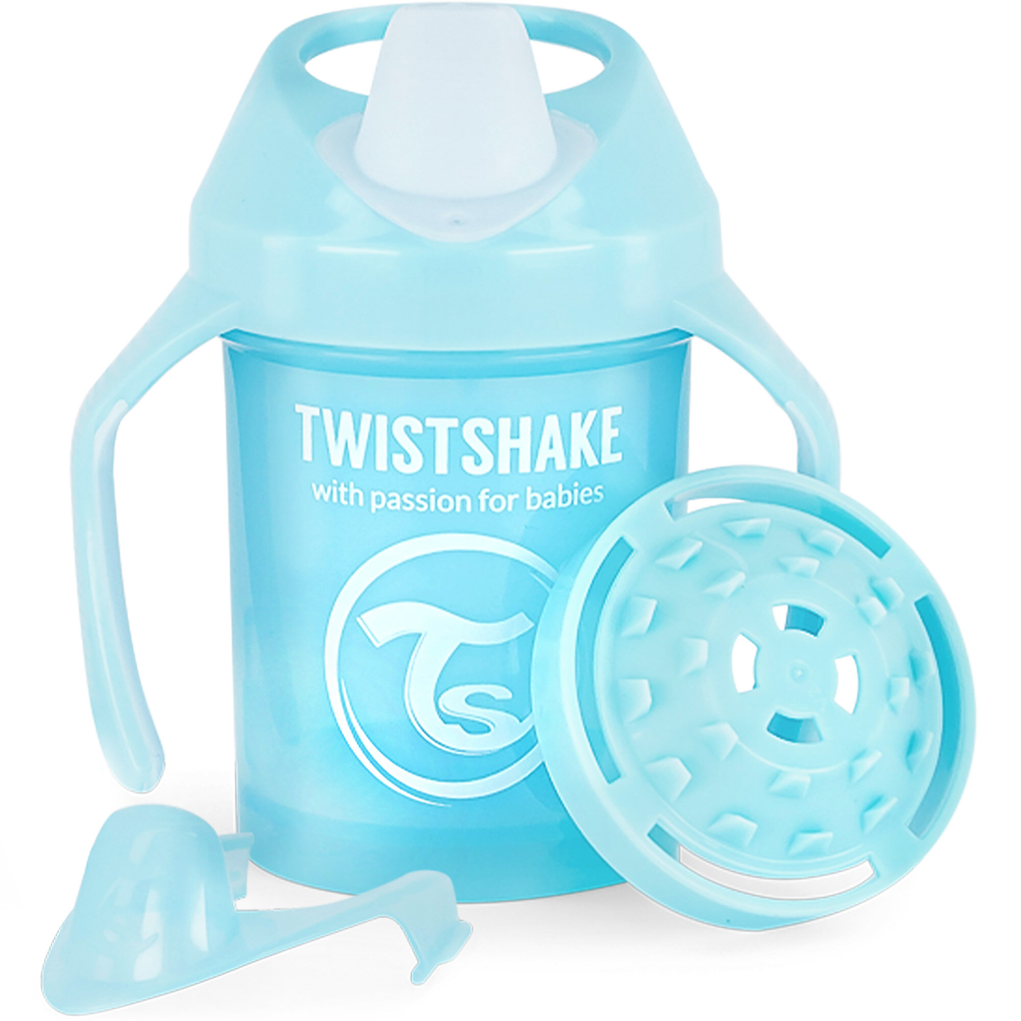 Поильник Twistshake Mini cup, цвет: серый - фото №16