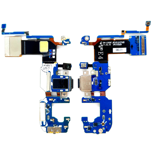 чехол накладка для samsung g955f s8 plus electroplated tpu кольцо черный Шлейф/ плата зарядки для Samsung S8 Plus (G955F) (микрофон) OR