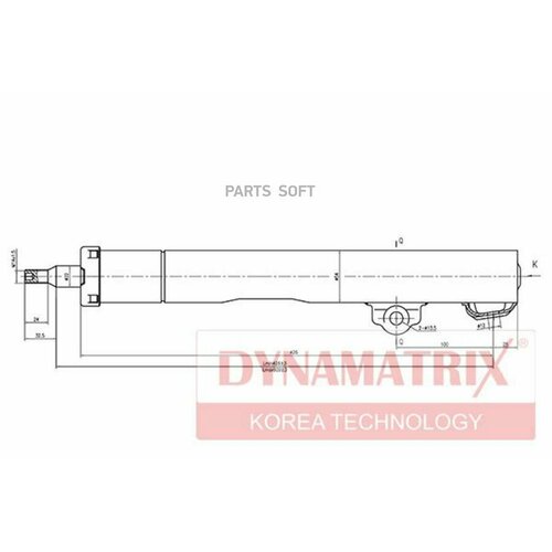 Амортизатор подвески передний Dynamatrix-Korea DSA334017 для Mercedes 190 (W201) W201, COUPE C124 C124, E-CLASS C124, S124, W124,