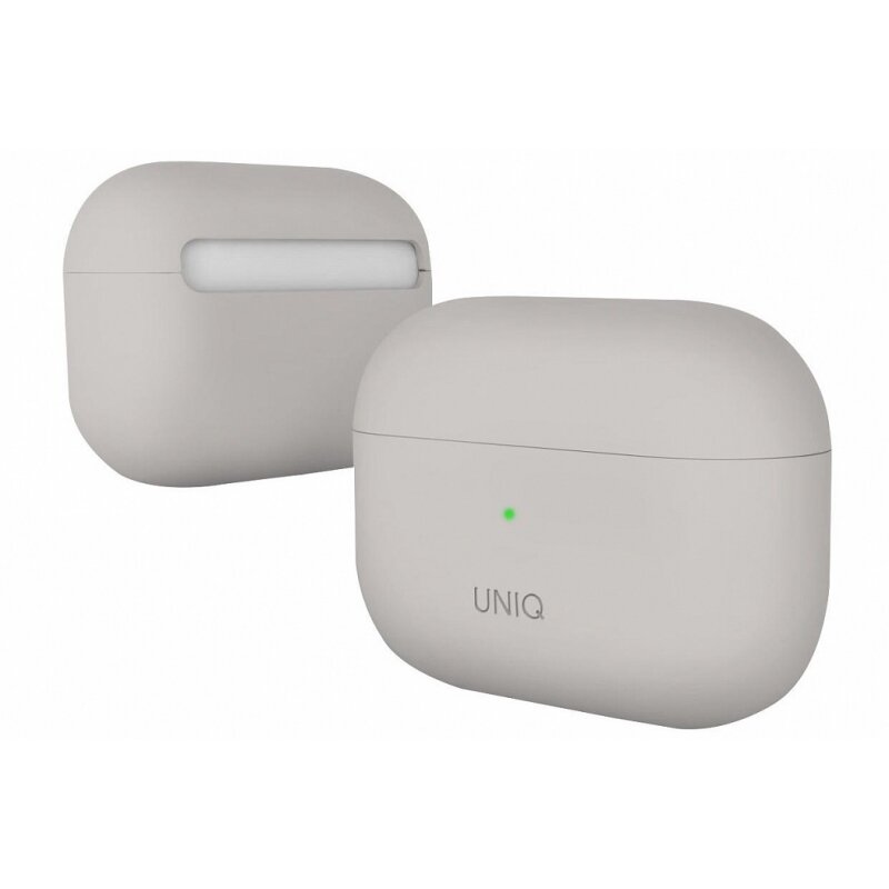 Чехол для AirPods Pro Uniq Lino Liquid Silicone Beige