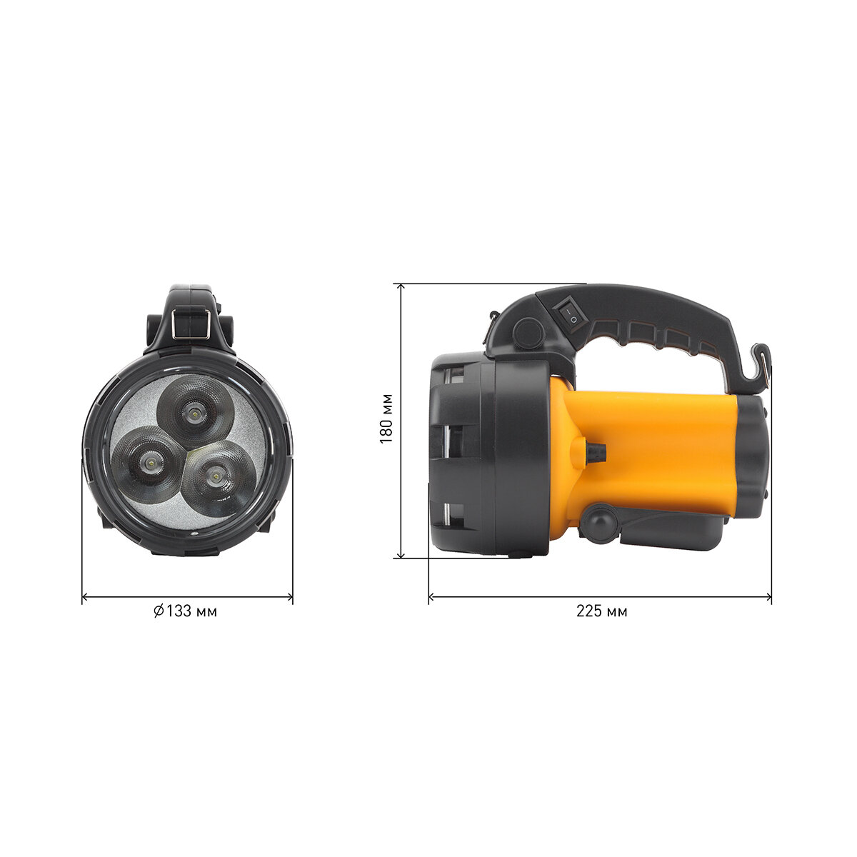 Аккумуляторный фонарь ЭРА PA-604, желтый / черный, 3Вт [б0031035] - фото №14