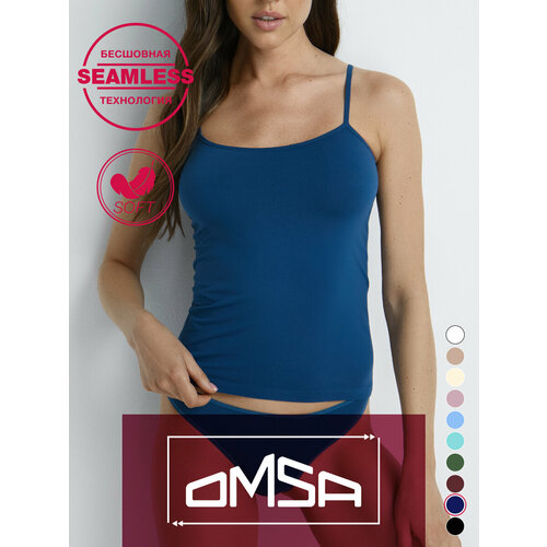 фото Майка omsa, размер 48 (l), синий