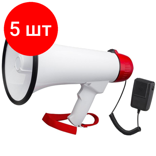 Комплект 5 штук, Мегафон ручной Tantos TSo-MGF15