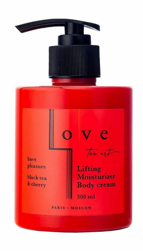 Крем-лифтинг для тела с ароматом черного чая и вишни LOVE tea art Lifting Moisturizer Body Cream Black Tea and Cherry