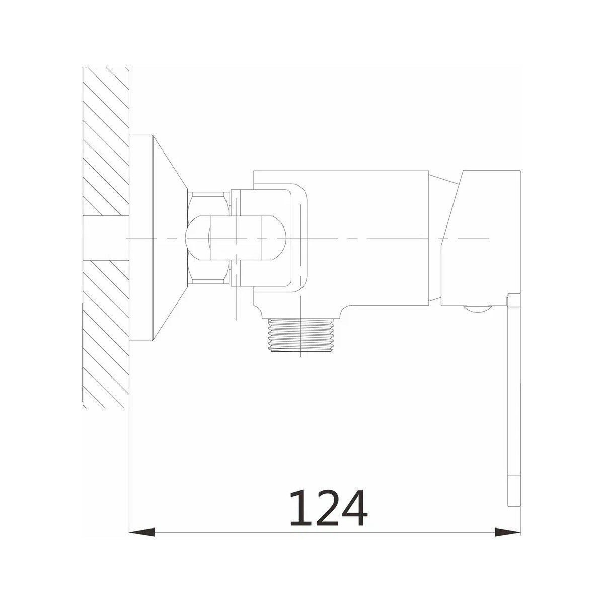 Гигиенический душ со смесителем SHEVANIK S8105-1 хром — фото 1