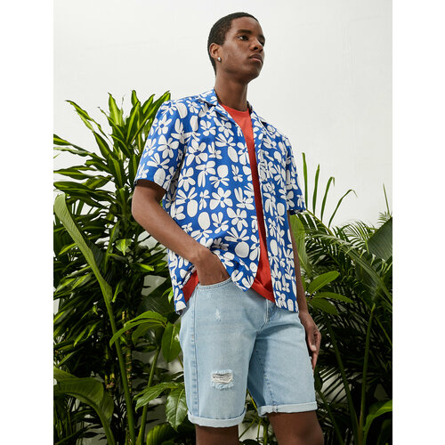 фото Шорты koton, размер 42, синий