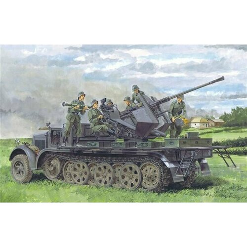 сборная модель flakpanther w 8 8cm flak 41 Сборная модель Sd. Kfz.7/2 3.7cm FLAK 36 (SMART KIT)