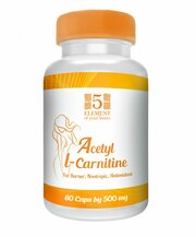 Acetyl L-Carnitine ( Ацетил Л-Карнитин ), 5 ELEMENT 60 капсул по 500 мг