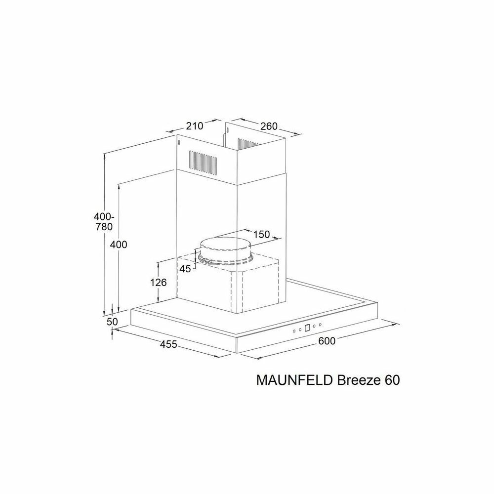 Кухонная вытяжка MAUNFELD Breeze 60 нержавеющая сталь - фотография № 11