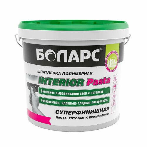 Готовая финишная шпаклевка боларс INTERIOR 8 кг 1695₽
