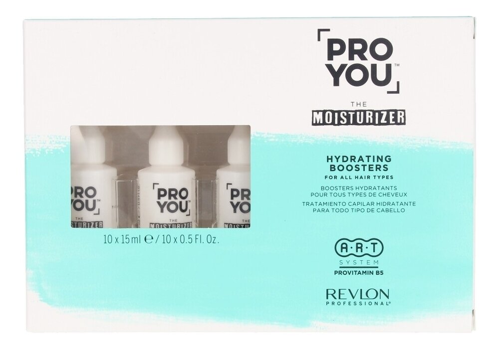 REVLON, Бустер для увлажнения волос, PRO YOU MOISTURIZER HYDRATING BOOSTERS, 10*15 мл.