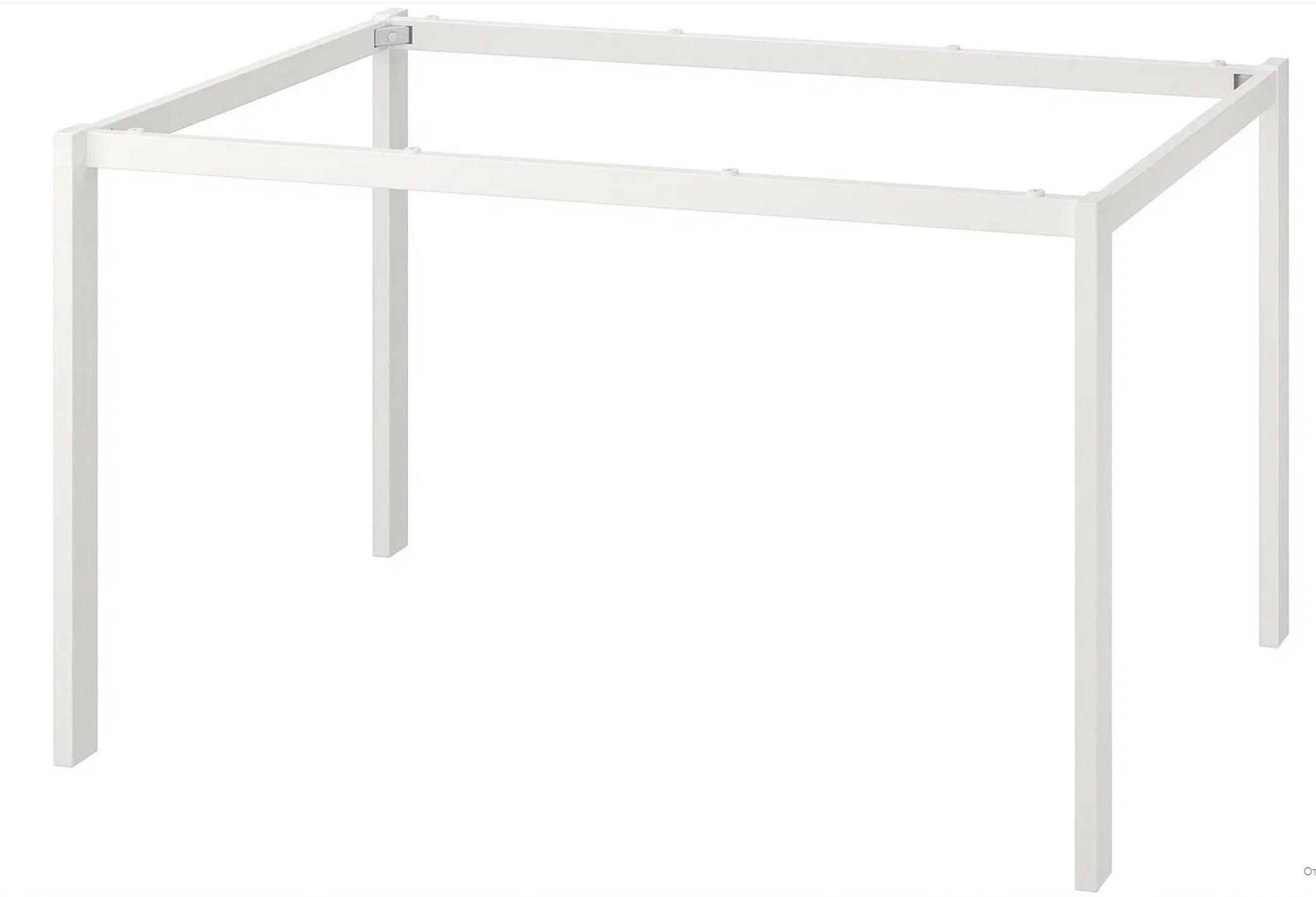 Опора для стола мельторп, длина: 125 см, белый