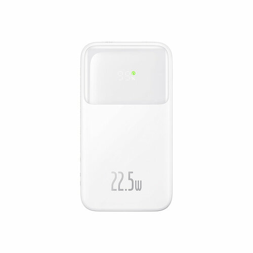 Внешний аккумулятор Baseus Comet Series с двойным кабелем и цифровым дисплеем 10000 mAh 225 W White PPMD020002 449000₽