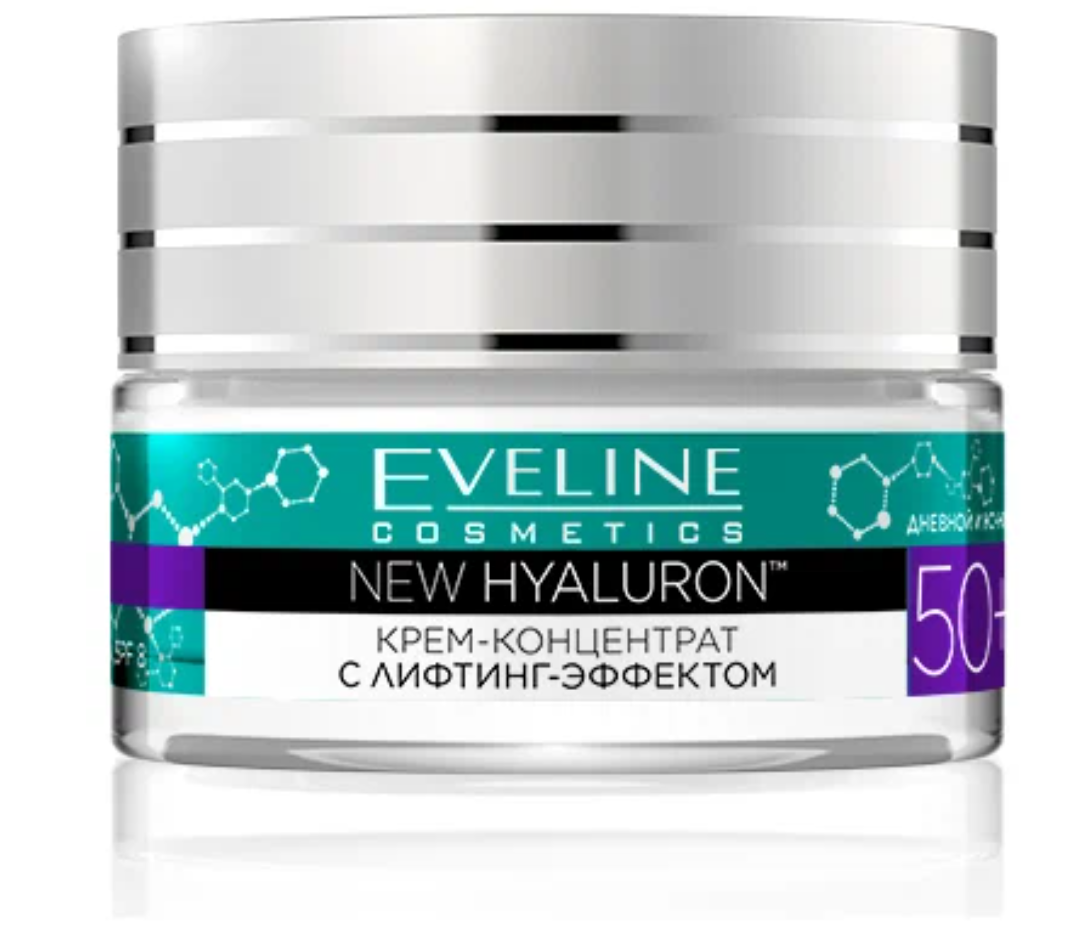 Eveline New Hyaluron 50+ крем-концентрат с лифтинг-эффектом, 50 мл