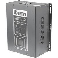 Стабилизатор напряжения однофазный Wester STW-10000NS серый 10000 ВА 8000 Вт 15.8 кг