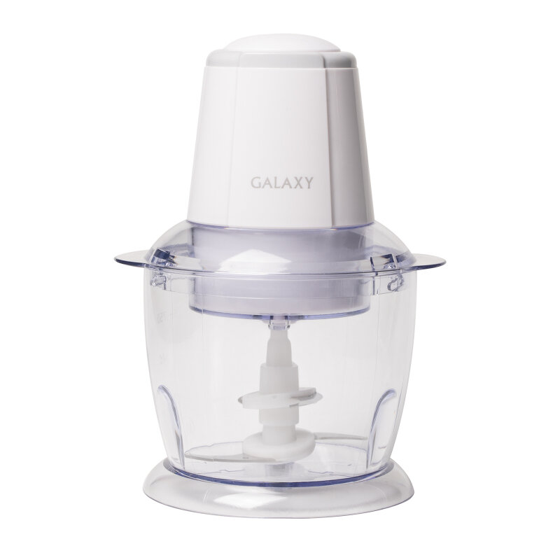 Измельчитель Galaxy LINE GL 2358 400Вт белый, 0,75 л, двойной нож из нерж. стали, импульсный режим