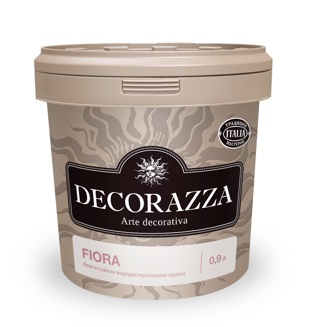 Краска для стен и потолков Decorazza Fiora, База С, бесцветная 1,2 кг / 0,9 л (только колеровка)