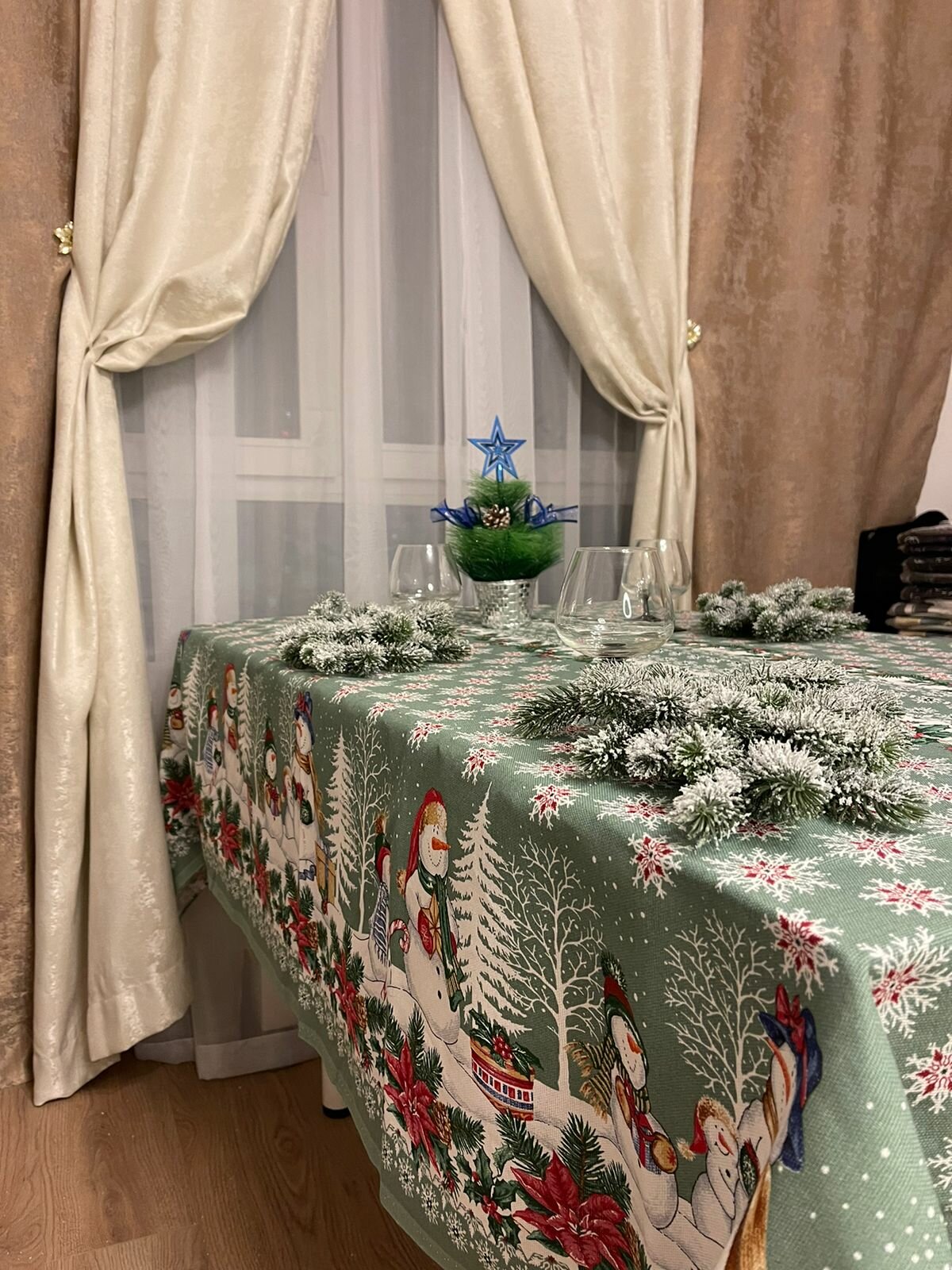 Скатерть Новогодняя 150х220