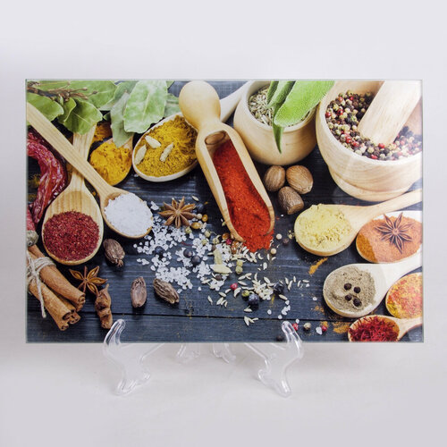 Доска стеклянная разделочная декоративная Специи 999₽