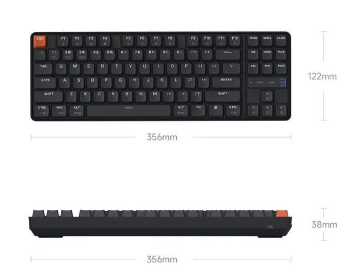 Беспроводная клавиатура Xiaomi Mechanical Keyboard TKL JXJP02MW черный