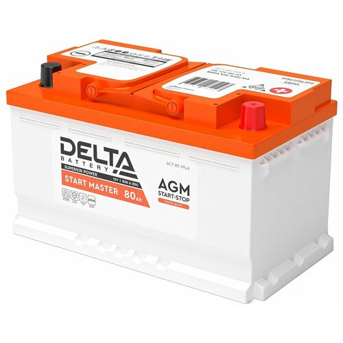 Мото аккумулятор Delta CT 12201 12В 20 Ач(YTX20L-BS; YTX20HL-BS; YB16L-B; YB18L-A) AGM, аккумулятор для мотоцикла, квадроцикла, скутера, снегохода