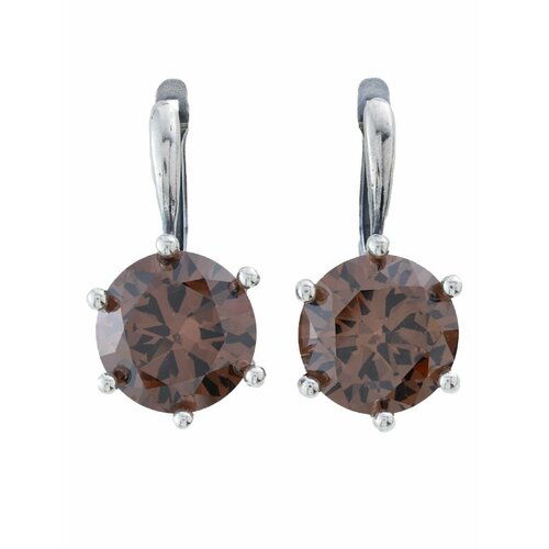 Серьги ФАБРИКА украшений Винтаж Дуо, фианит