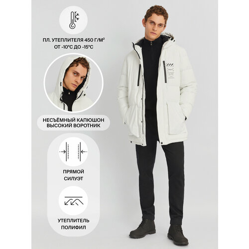 фото Куртка zolla, размер xl, белый