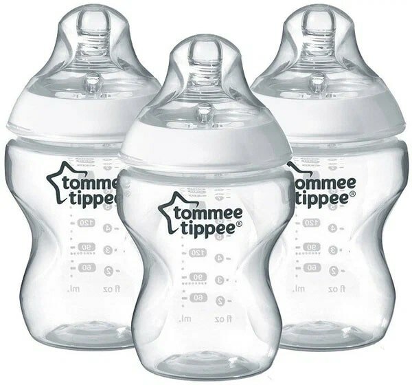 Бутылочка для кормления Tommee Tippee, Closer to nature 260 мл, 3 шт 0+