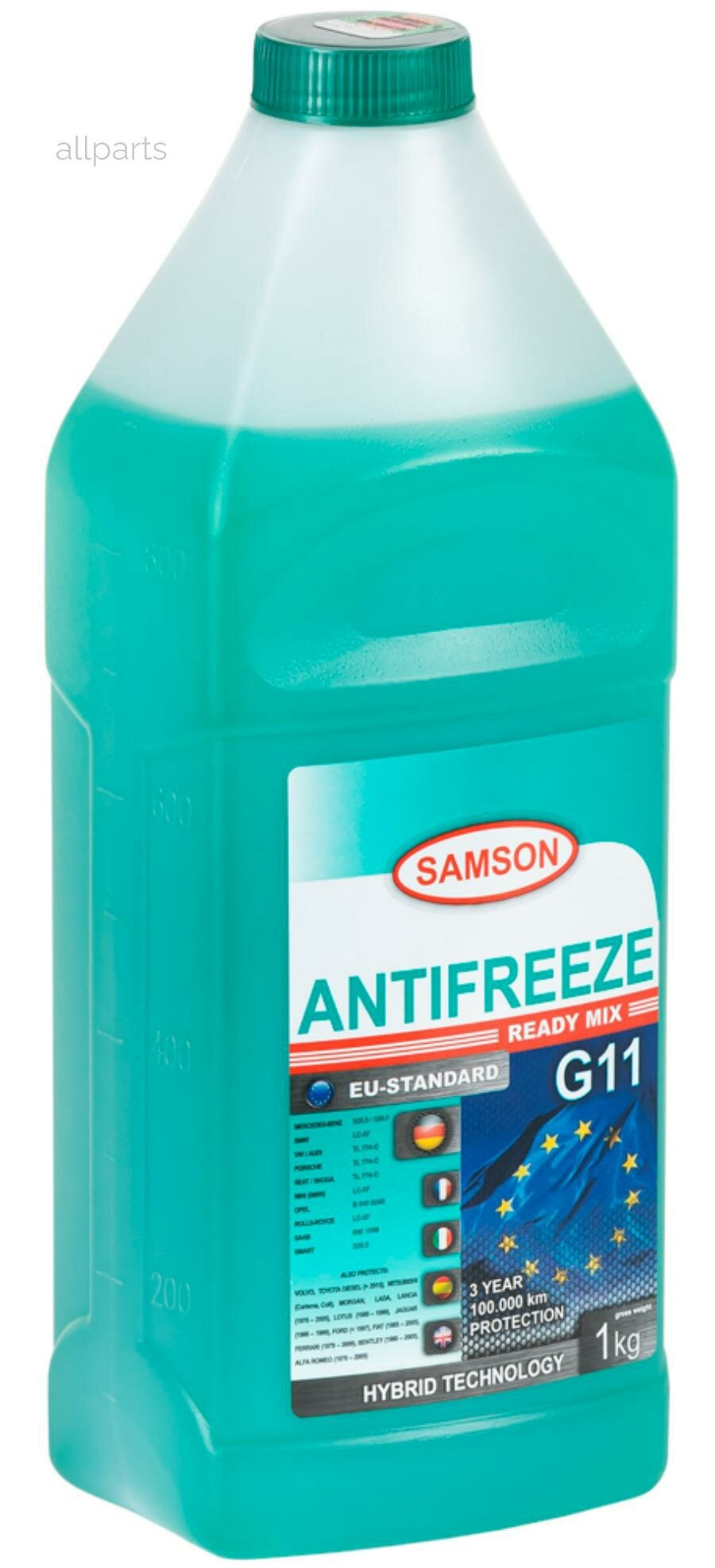 SAMSON 802019 Samson EU-Standard G11 1KG антифриз! зеленый, готовый\