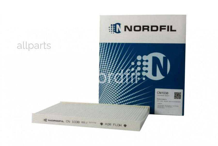 NORDFIL CN1038 Фильтр салона Audi A3 TT Seat Cordoba I II Ibiza II III Leon I Toledo II Skoda Octavia I Su