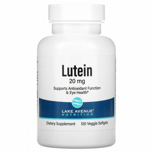 Lutein Лютеин 20мг и зеаксантин Lake Avenue Nutrition, 120 капсул / Антиоксидант / Для зрения мужчин и женщин