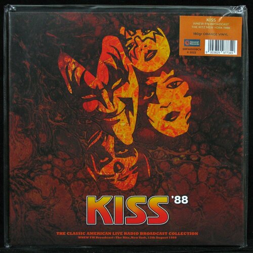 Виниловая пластинка Second Kiss – Live At The Ritz, New York 1988 (coloured vinyl) kiss wnew fm broadcast the ritz new york 1988 orange vinyl lp second records