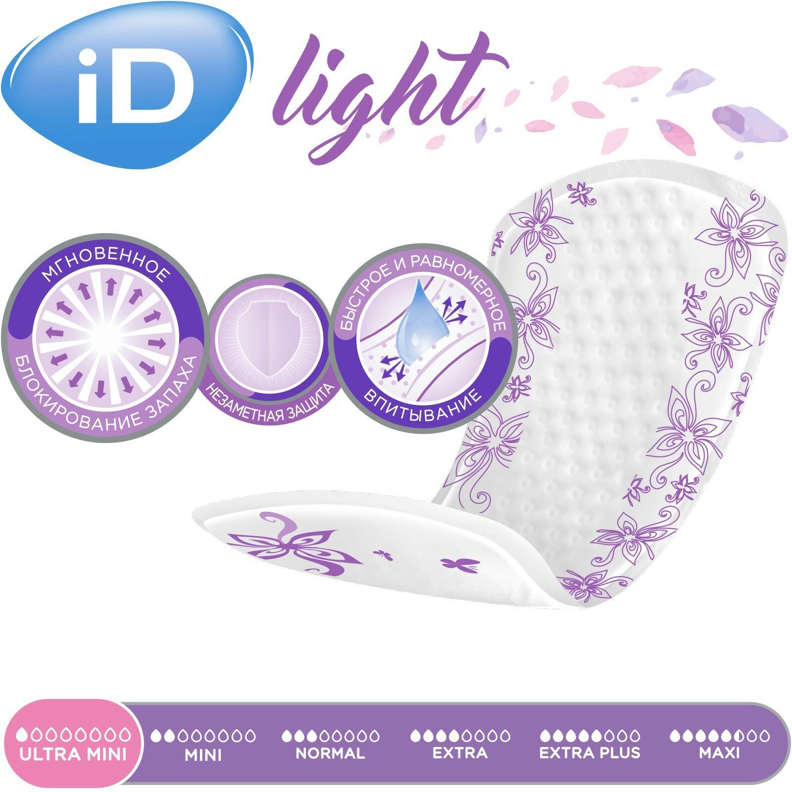 Урологические прокладки iD Light Ultra mini, 28шт. - фото №4
