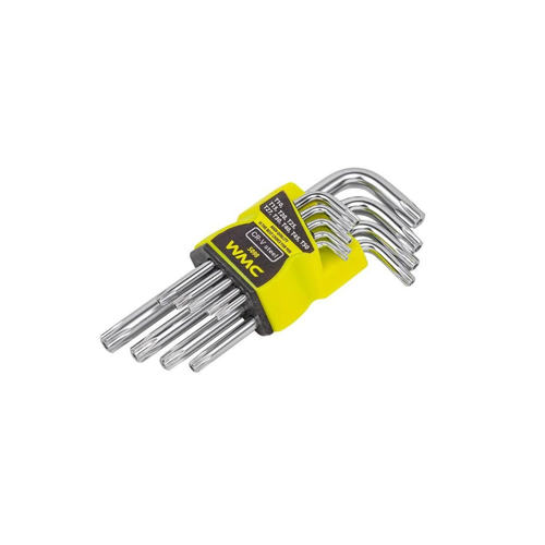 Набор ключей TORX 9 предметов Т10-Т50 WMC TOOLS 1pcs magnetic screwdriver bit hand tools 100mm long t8 t10 t15 t20 t25 t27 t30 t40 screwdriver nutdrivers