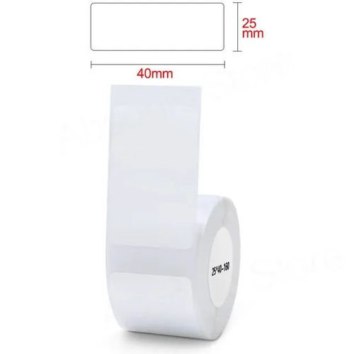 Этикетки для термопринтера Niimbot D101/B21/B1 размер 25*40/ Прозрачные бесцветный, прозрачный