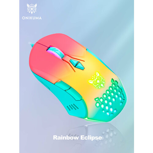 Игровая мышь для компьютера ONIKUMA CW902 Rainbow Eclipse с RGB подсветкой 1074₽
