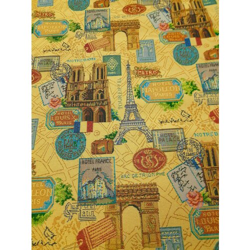 Ткань гобелен Париж с хлопком
