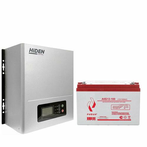 Комплект ИБП Hiden Control HPS20-0312N + АКБ Рубин 12-100 комплект ибп hiden control hps20 0312 и акб рубин 12 100