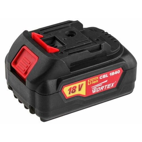 Аккумулятор Wortex Аккумулятор 18 В 4 Ач Li-Ion WORTEX CBL 1840 ALL1 (CBL18400029), Li-Ion, 18 В, 4 А·ч
