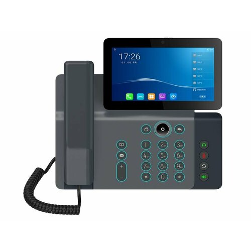 fanvil cs30 speakerphone 360°omnidirectional voice pickup nfc bluetooth and usb IP-видеотелефон Fanvil V67, 20 SIP аккаунта, цветной 7 сенсорный дисплей 1024x600, поддержка POE, Bluetooth, Wi-Fi.